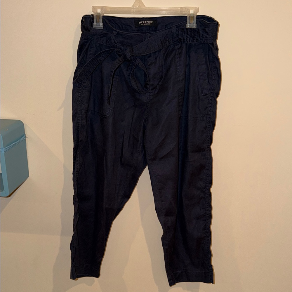 Liverpool Women's Navy Cargo Pants